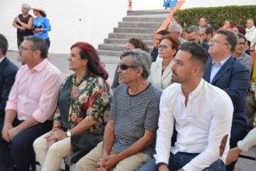 El edil Ramos pregona las fiestas del Carmen de La Medianía (Foto Francisco Javier Santana)